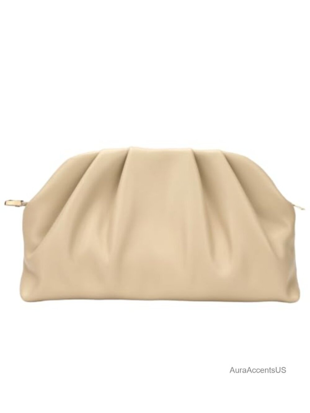 Elegant Pleated PU Leather Clutch Purse for Women Evening Party Wedding